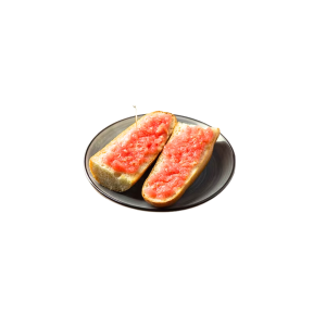 Tostada con aceite de oliva y tomate