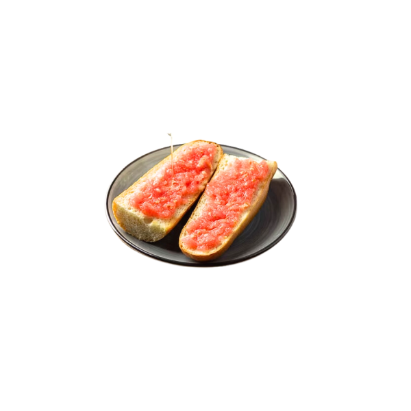 Tostada con aceite de oliva y tomate