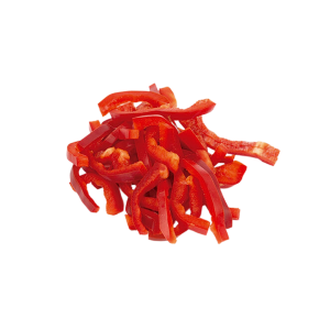 Pimiento rojo al natural en tiras