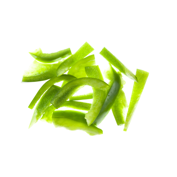 Pimiento verde crudo